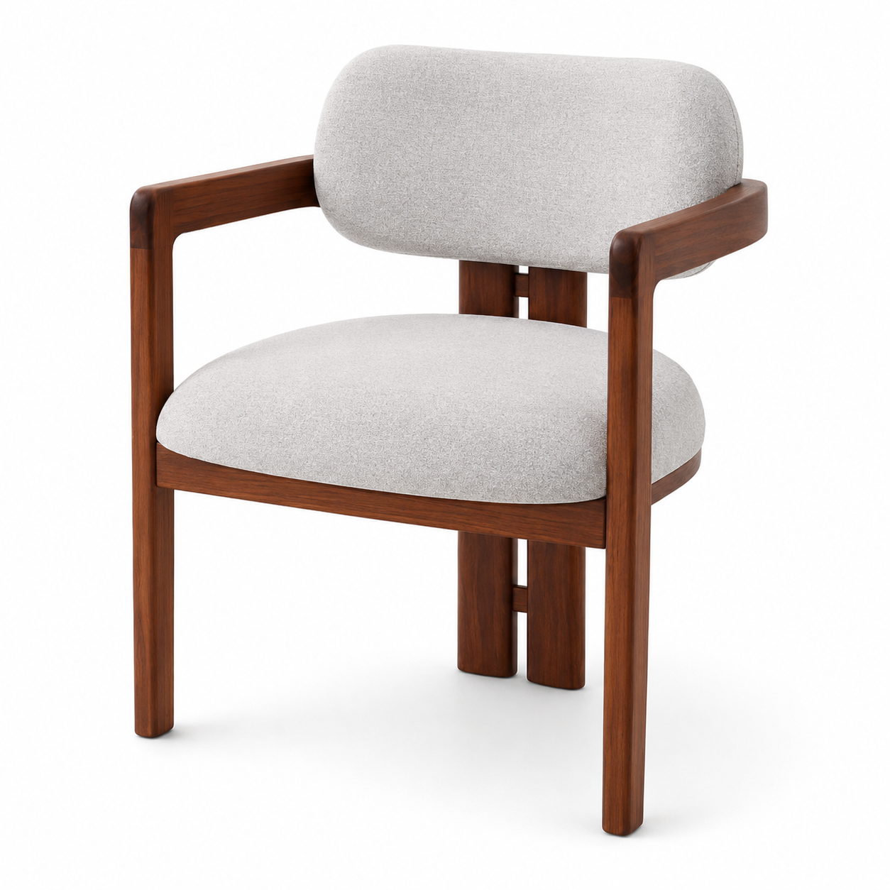 Silla Malak | Silla Auxiliar en Nogal y Tela