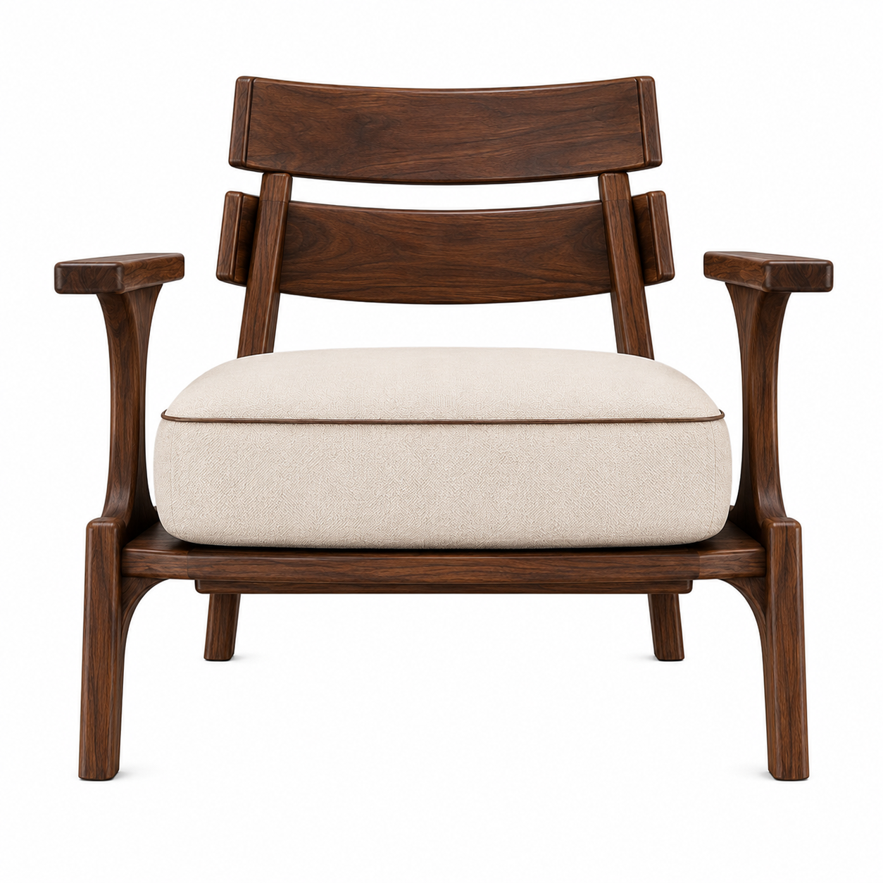 Sillón Individual Nappa | Diseño Contemporáneo en Parota