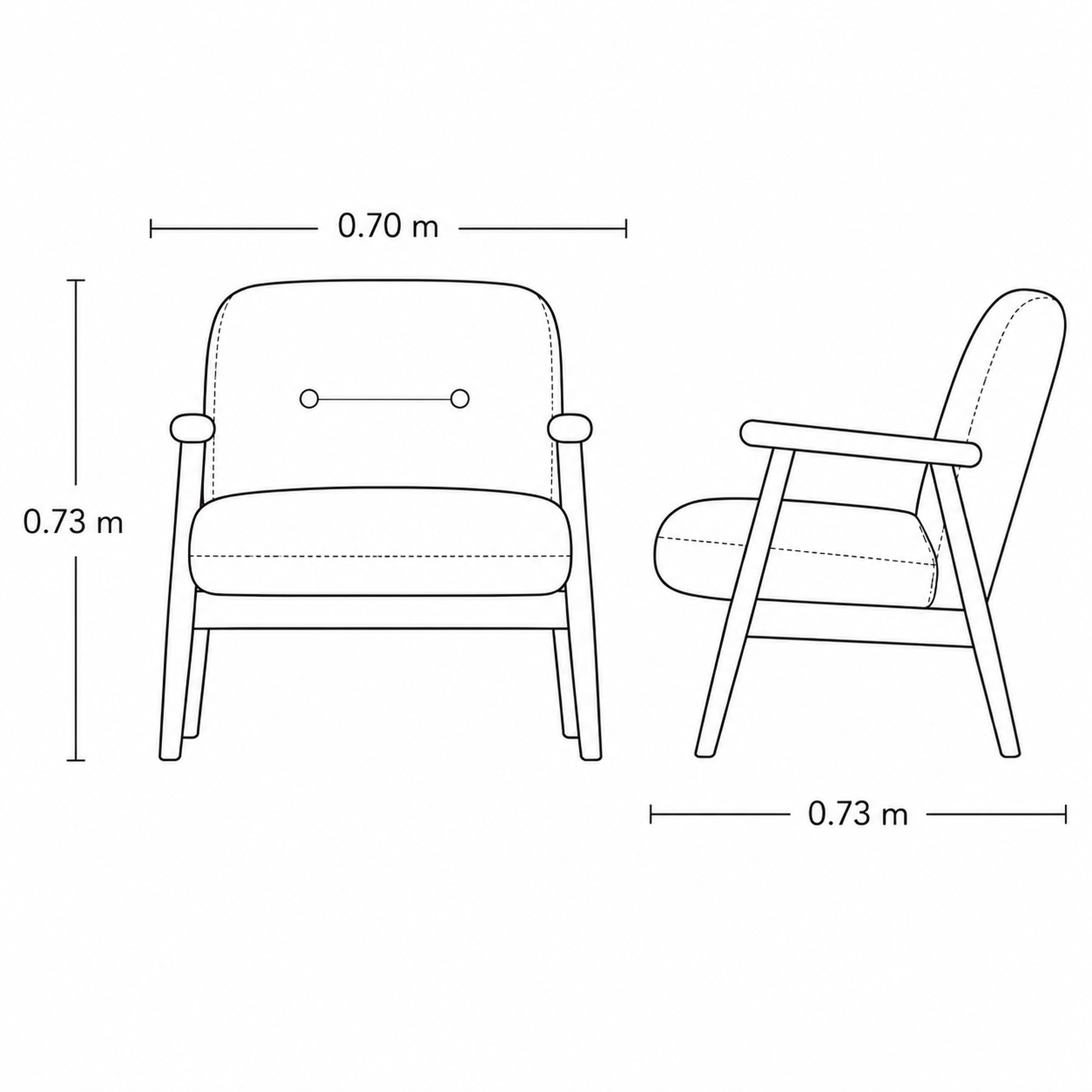 Sillón Individual Valmar | Diseño Contemporáneo en Fresno